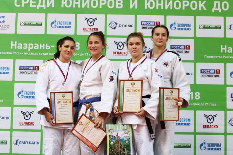 Дзюдоисты Челябинской области завоевали четыре медали на юниорском первенстве России в Назрани